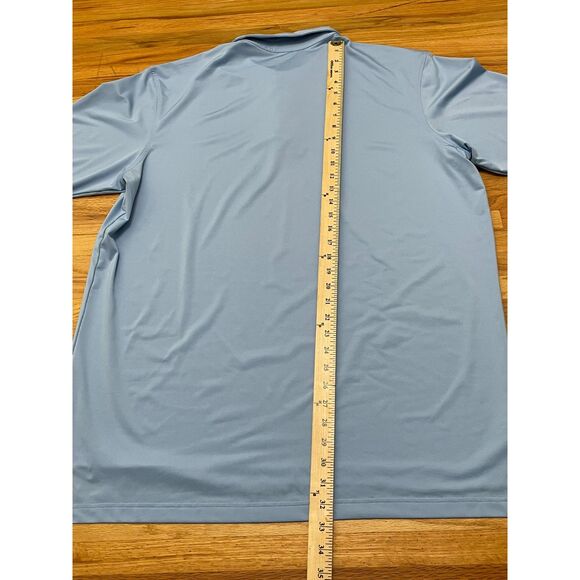 Peter Millar Summer Comfort Men's XL Blue Polo Polyester Shirt Performance Golf - Picture 10 of 10